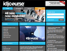 Tablet Screenshot of idjcourse.com